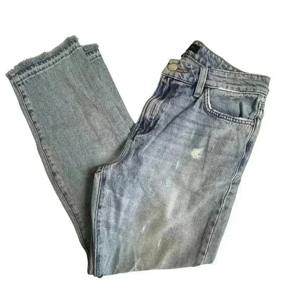 Sanctuary Women's Distressed Charli Denim Jeans Blue Size 27 Mid Rise